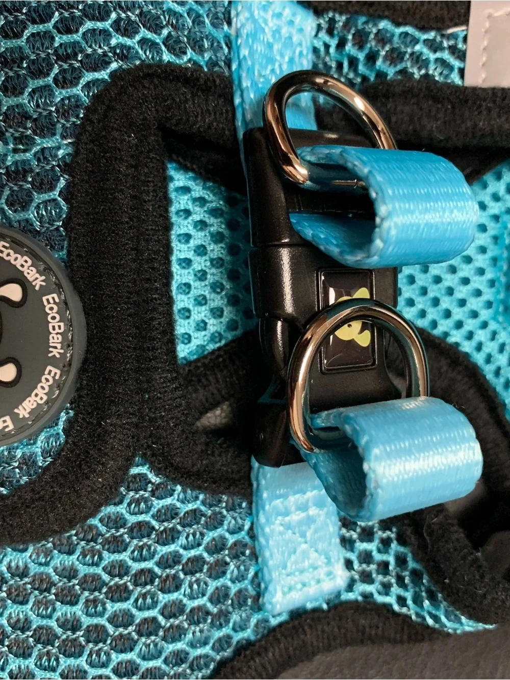 EooBark Teal Mesh Dog Harness with Black Trim size—xs